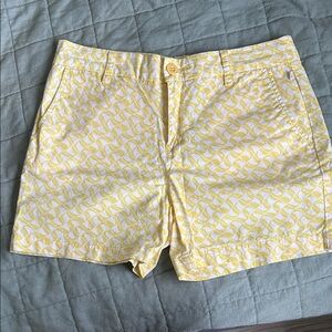 🩳 Cute Nautica Yellow Patterned Shorts - Size 8